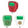 Silent Finger Counter 6 Channels Digital Tasbih Tally Clicker with LED for Prayer Knitting Sports Gift Rechargeable
