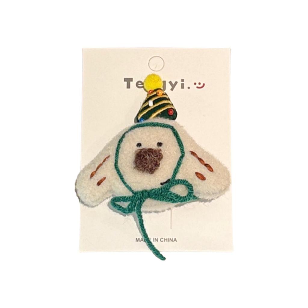 Christmas Plush Doll Hair Clip - Cute, Versatile, Decorative Side Clip for Girls