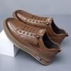 Men's Shoes  New Fall Trend Leather Upscale Leather Shoes Men's Soft-soled Sports Breathable Casual Shoes
