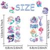 10sheets Cartoon Cute Mermaid Tattoo Stickers For Arm Face Body Temporary Decorative Tattoo Stickers Girls Creative Party Gifts