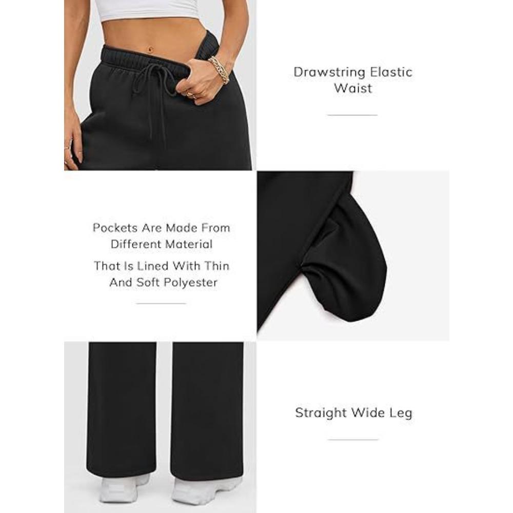 Women’s sports trousers, casual outerwear, loose-fitting straight-leg trousers for commuting