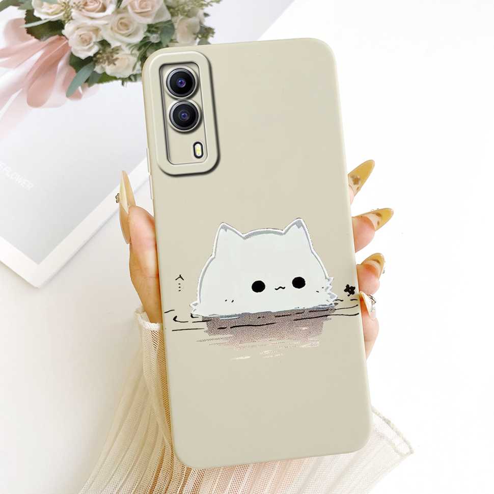 For Vivo Y53s 5G V2111A Case Printed Popular Cartoon Animals Silicone Back Cover For Vivo Y 53S 5G V2058 6.58" Phone Cases Capa