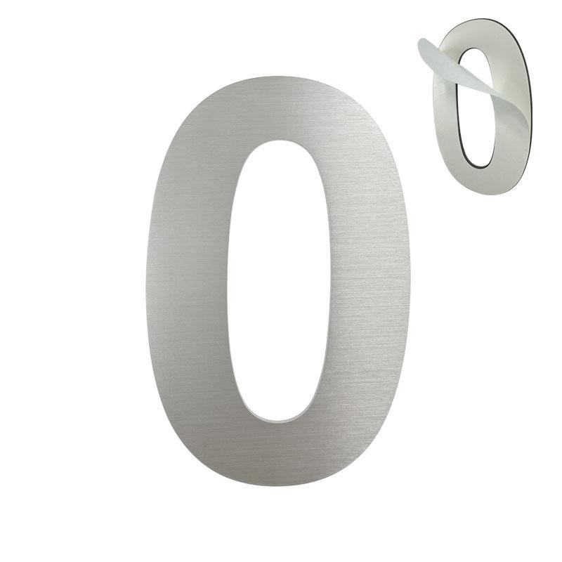 

1PC 152mm Stainless Steel House Number Outdoor 6 inch Silver Apartment Door Number Mailbox Address Sign #0-9