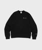 CHAMPION Small Script Logo Crewneck Sweatshirt Black