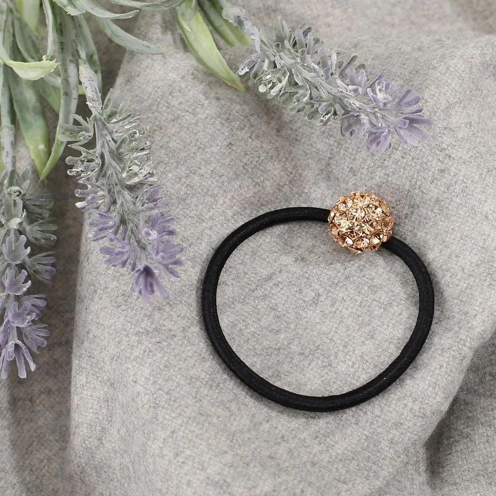 Living Plus front ponytail half-bub cubic hair tie peach