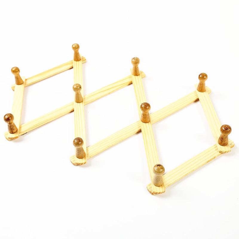 

Настенная выдвижная деревянная вешалка: Вешалка для пальто, шляп и сумок