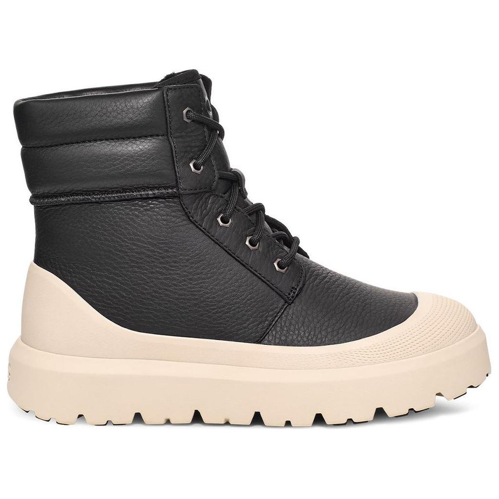 UGG Ploché sněhule s kulatou špičkou pro dojíždění, všestranné, pohodlné, krátké, pánské boty, černá bříza 1158208-BCKBR