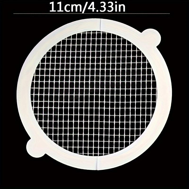 50pcs Shower Drain Hair Catcher Set, Mesh Filter Stickers, Anti-Clogging Drain Pipe Eye Stickers for Kitchen and Bathroom, Waterproof PP Material