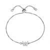 18K Gold Letter Knot Bracelet: Japanese-Korean Fashion for Women
