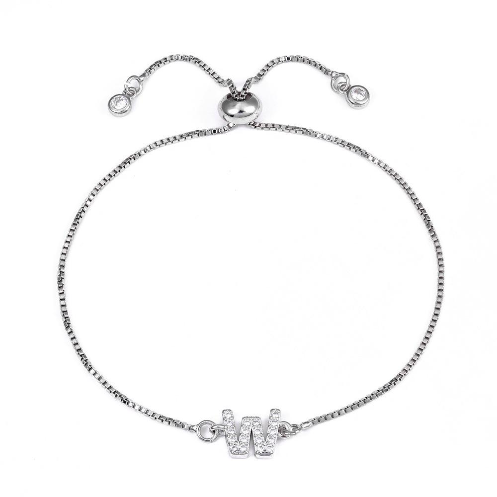 18K Gold Letter Knot Bracelet: Japanese-Korean Fashion for Women