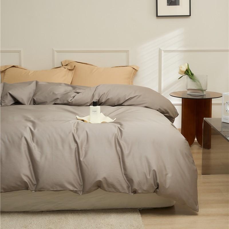 Nordic 100% Cotton Solid Color Duvet Cover or Sheet or Flat Bed Cover Simple Bedding Set Pillowcase Bedclothes Bedding