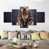 5Pcs Egyptian Egypt Pharaoh Decor Canvas Picture Wall Art HD Print No Framed 5 Panel Room Decor Modern Abstract 5 Pieces