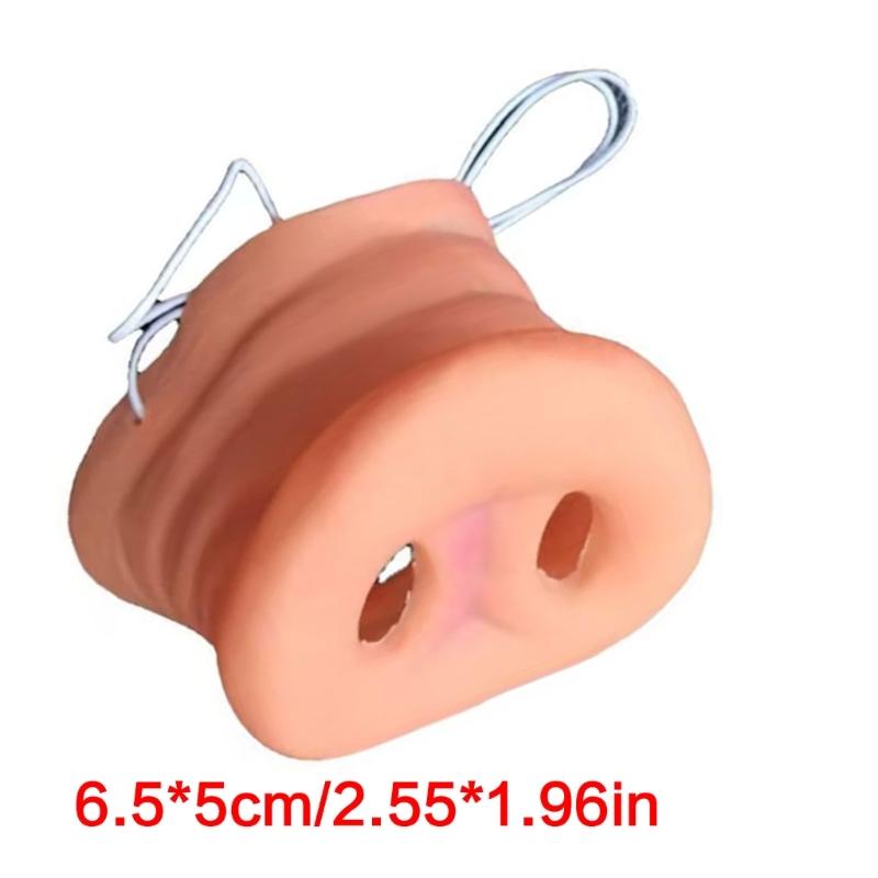 2 Pezzi Naso di Maiale Gadget Muso di Maiale Maschera Cosplay con Elastico per Bambini Adulti Forniture per Feste di Halloween Compleanno