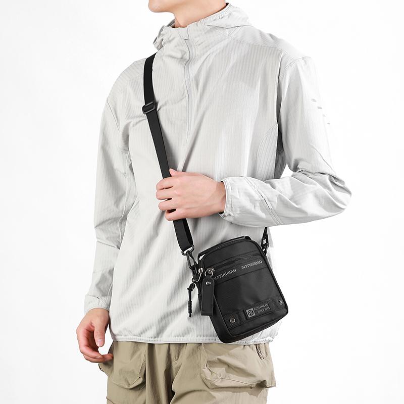 Men's Shoulder Bag Solid Color Handbag