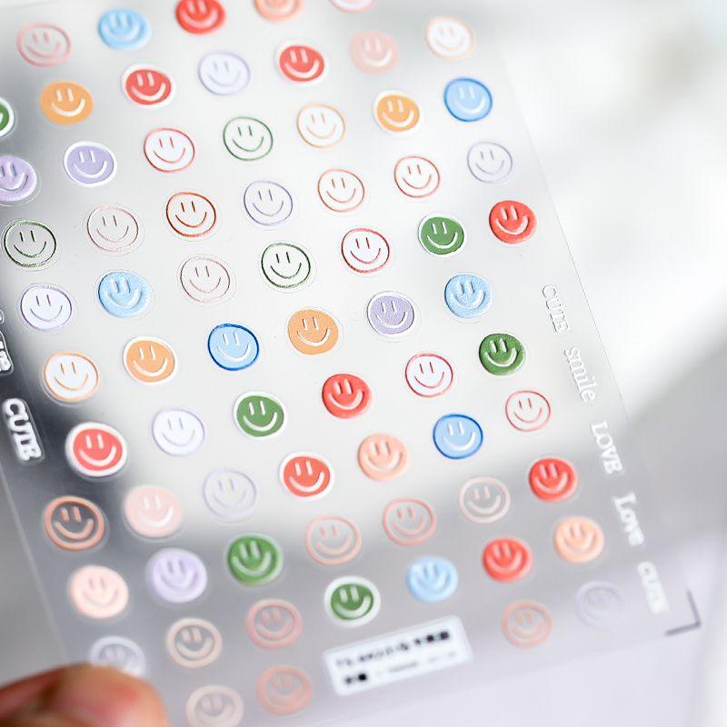 

Qiji Three-Dimensional Small Pattern Specially Designed Nail Stickers TS-642 Little Marka Smiley (Stereo)