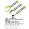 3Pcs/Set Fruit Carving Tools Portátil Confortável Pega Aço Inoxidável Multiuso Trabalho-economia Frutas Dig Polpa Separador