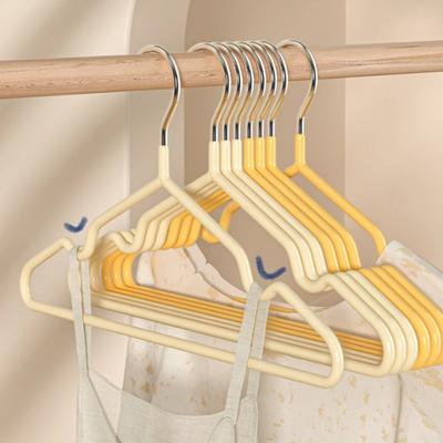 10pcs Overbold Metal Traceless Clothes Hangers Durable Coats Racks Space Saving Wardrobe Storage Clothing Organizer Hanger