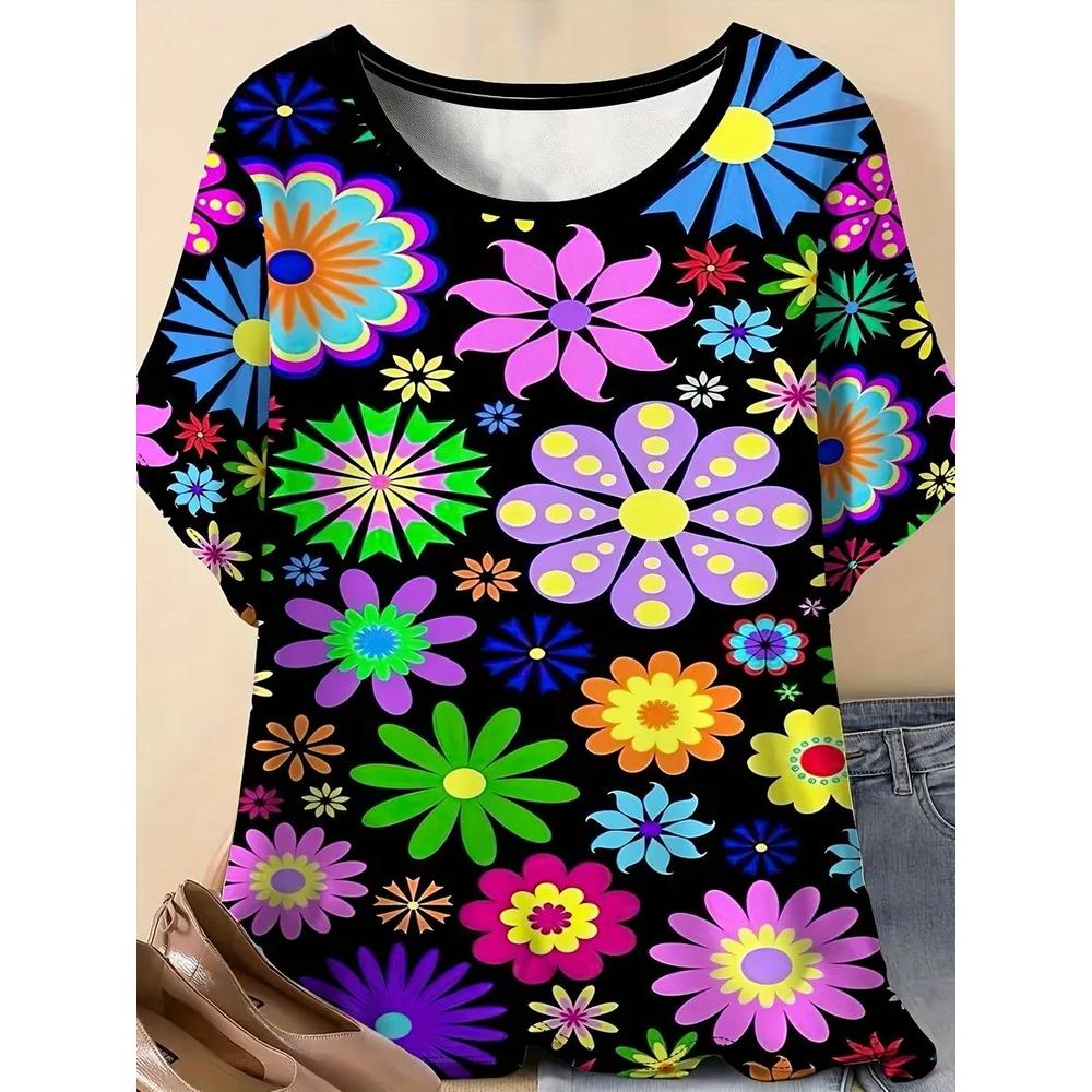 Fashion Versatile Loose Women's Top Short Sleeve Casual Comfortable T-Shirts Women’s