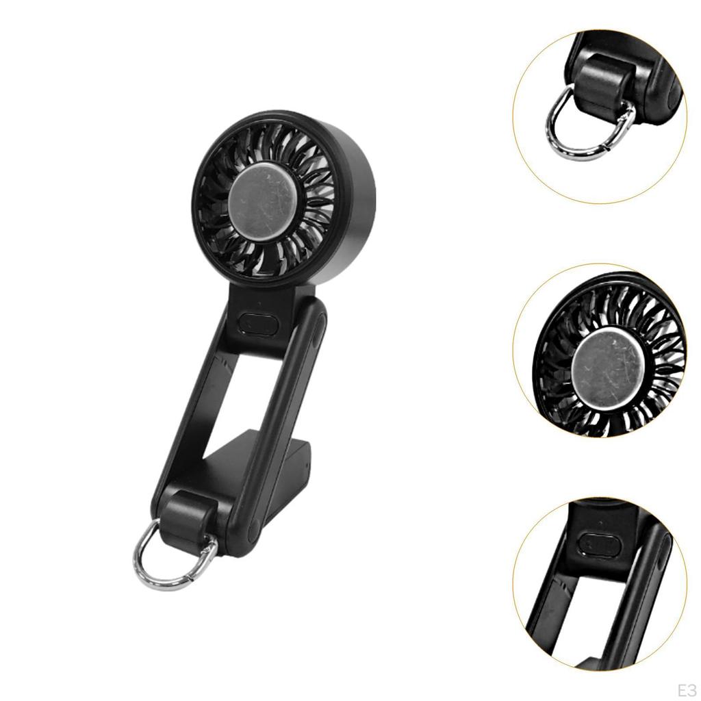 Foldable Mini Fan Cooling Ice Rechargeable Easy To Carry & Store Compact Handy Desktop