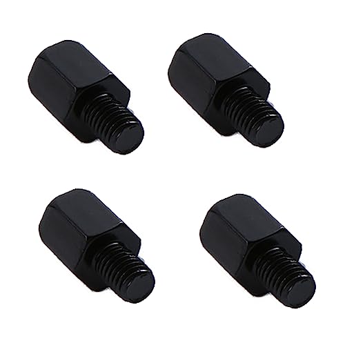 

LOYELEY Мотоциклетный зеркальный винт-адаптер, черный, положительный/обратный, винт, регулировка высоты, проставка, 4 шт., удобная установка, приложение