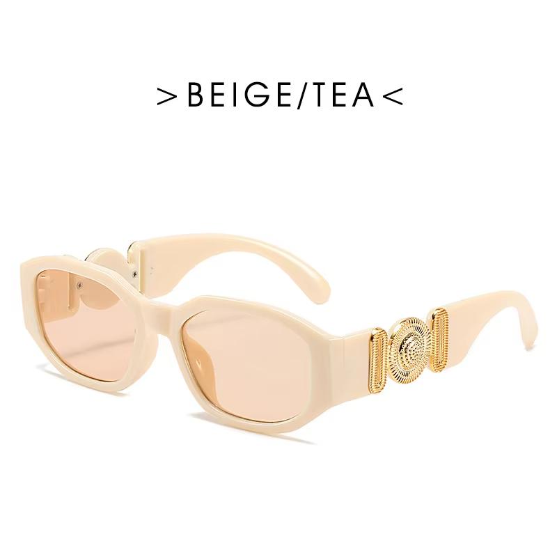 

Fashion Women s Small Oval Sunglasses Retro Brand Men s And Women Outdoor Street Photo Sun Glasses UV Protection Gafas De Sol бежевий