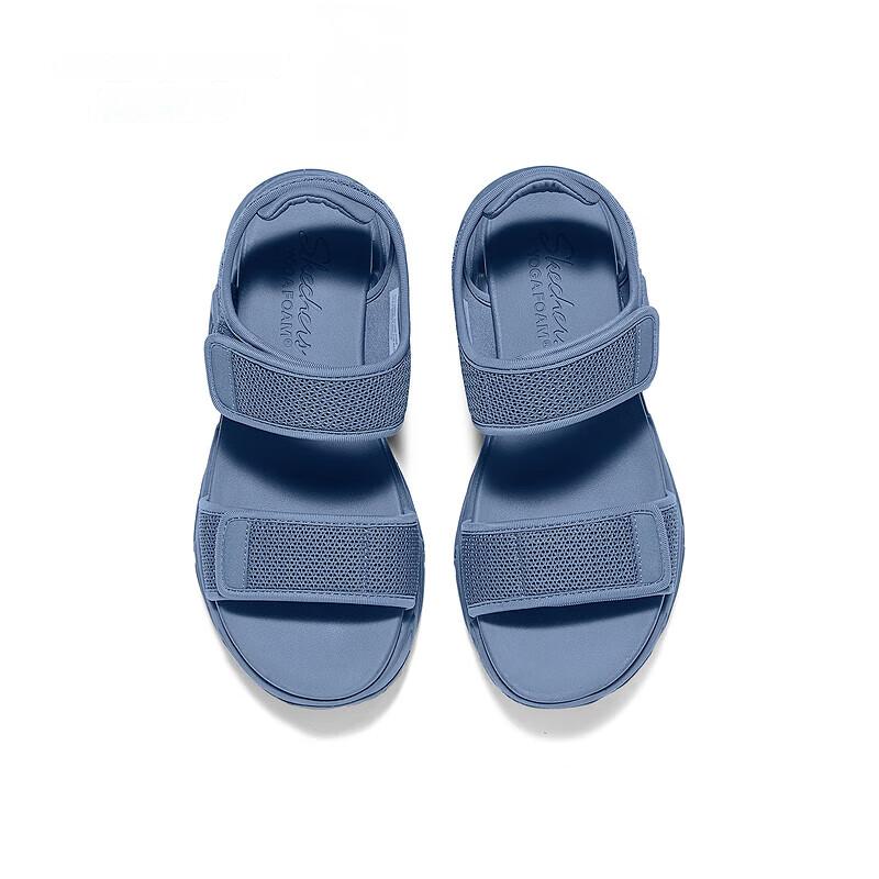 Skechers Casual Comfortable Soft Breathable Beach Sandals Women Sandals Blue 119866-BLU