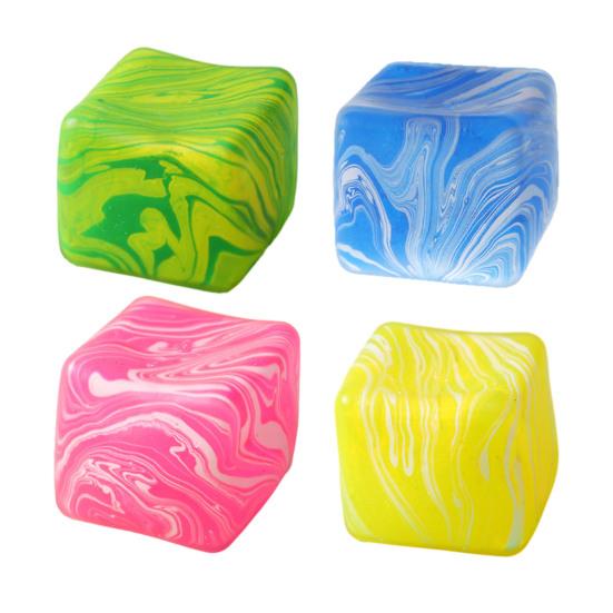 Flow Pattern Cube Squeeze Toy Anxiety Relief Stress Ball Sensory Toy Decompression Stress