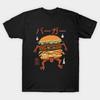 Asian Size Cotton Unisex Tshirt Print T-shirt Yokai Burger T-shirt No-Cut Print Regular Fit