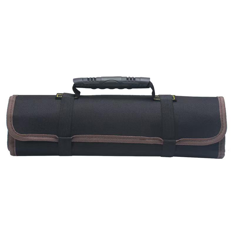 Large Capacity Roll-up Tool Bag for Electricians - Thickened Canvas Pouch for Home Appliance Repair