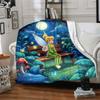 1pc Tinker Bells Fairy Adventure Flannel Blanket,Ultra Soft Warm Plush Throw for Home Bedroom Bed Sofa Cover Camping Picnic gift Y7242