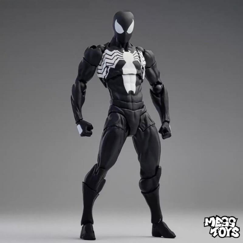 

New Toys The Ultimate Spiderman Black Neighbor Symbiotic Spider Man Action Figure Garage Kit Models Festvial Gifts Surprise Toy With Box