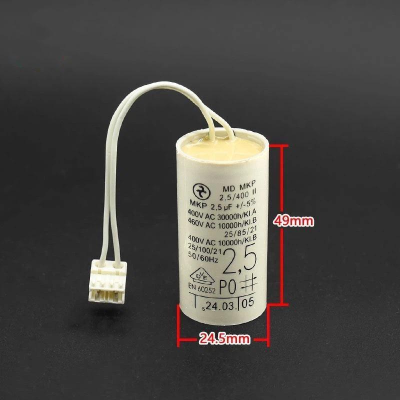 2/2.5/2.6/3uF Water Pump Capacitor For Wall Mounted Gas Boiler Heating Circulation Pump Motor Run Component 6