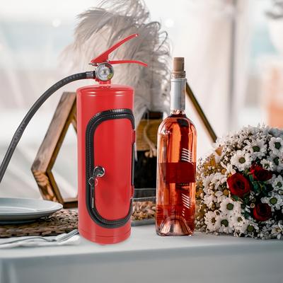 Vintage Fire Extinguisher Decorative Storage Container Large Capacity Metal Wine Champagne Holder with Flip Top Lid, Retro Home Bar Decor,Gift for Dad