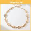 Fashionable Metal Waist Chain For Women With Polished Surface And Ethnic Style