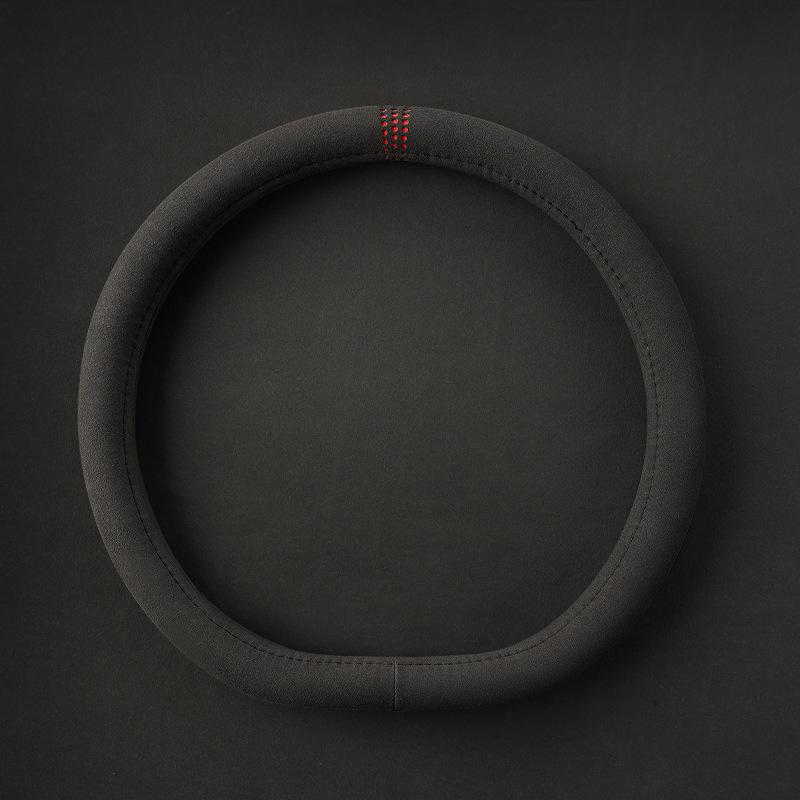 38cm Sports Style Car Steering Wheel Cover Suede round Handle Four Season Universal Fit Automotive Steering Wheels & Accessories
