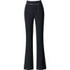 2025 High-Waisted Elastic Flare Pants: Slimming and Casual for Middle-Aged Women