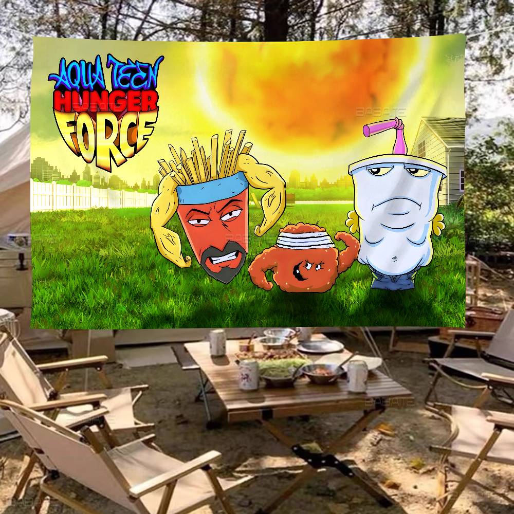 

Aqua Teen Hunger Force High End Quality Banner Printing Artistic Atmosphere Style Camping Flag 74x94cm(29x37in)