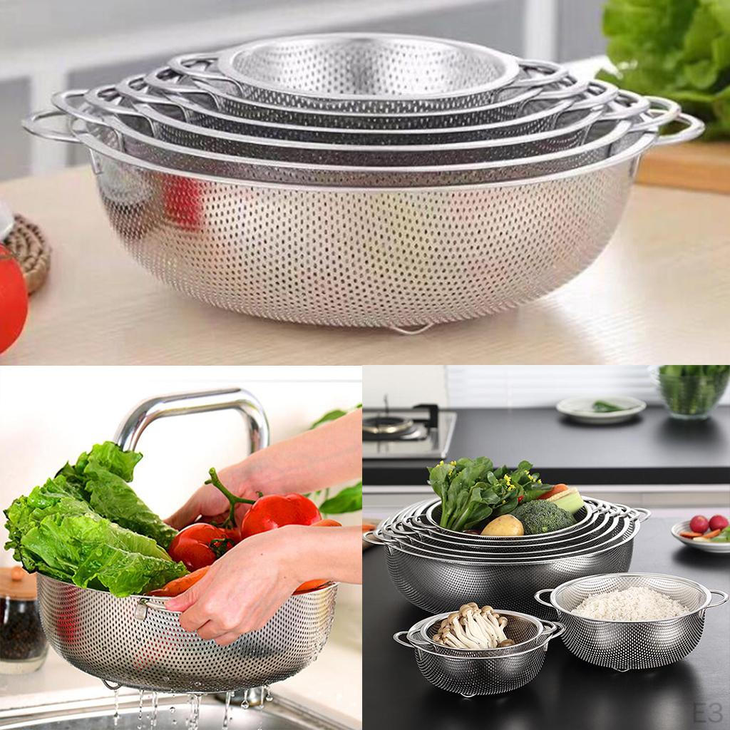 6 Sizes Stainless Wire Fine Mesh Oil Strainer Flour Sifter Sieve Colander