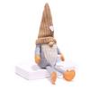Year Round Decorative Figurines Christmas Gnome Plush Decoration with Long Legs, Faceless Handmade Fabric Cozy Winter Home Decor Doll