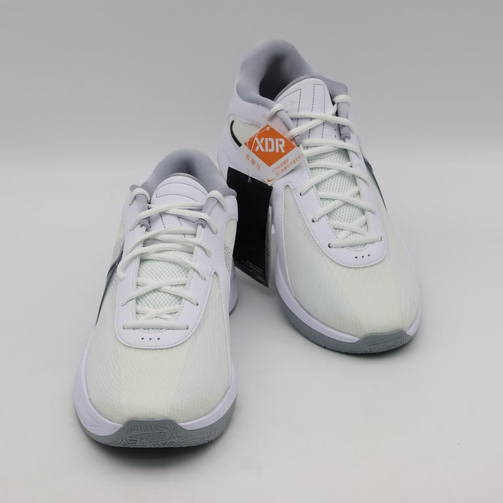 FJ7807-102 Nike Giannis Freak 6 White Black Wolf Grey (Men's)