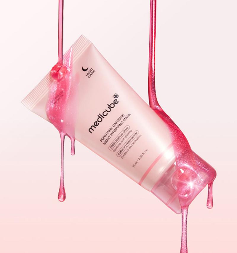 Medicube Masque de Nuit Enveloppant PDRN Rose Caféine 75ml