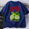Funny Limes From Hand Tropical Zest Graphic Tshirts Unisex Unisex Fashion Aesthetic Y2k T Shirts Oversized Cotton Casual Tees Gifts