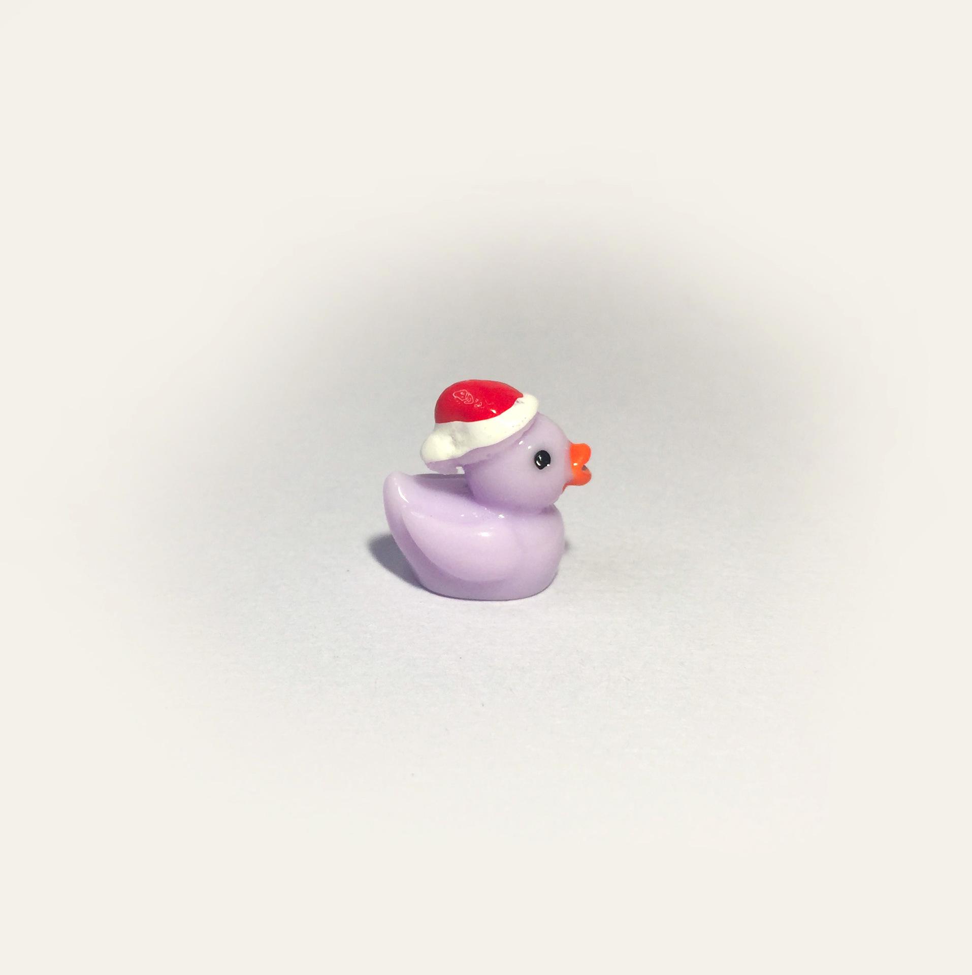 

Яркий светящийся кулон в виде утенка: Креативное украшение для микро-ландшафта из смолы светло-фиолетовый