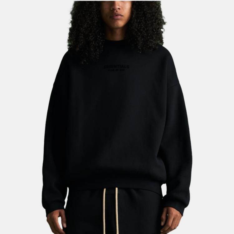 Fear of God Essentials FW23 Crewneck 'Jet Black' Men's 192BT232040F