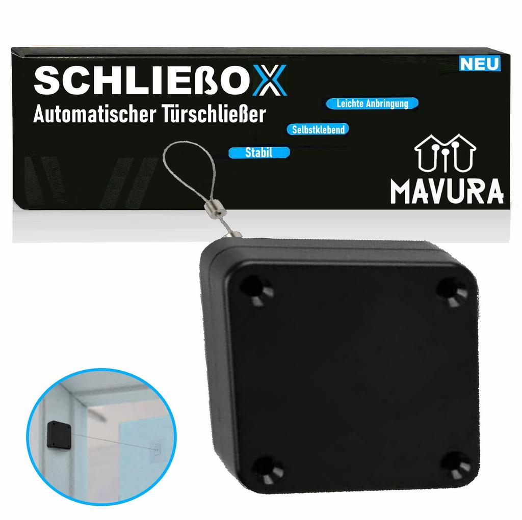 SCHLIEßOX automatický zavírač dveří Mini dveřní zarážka Samozavírač vnitřní venkovní