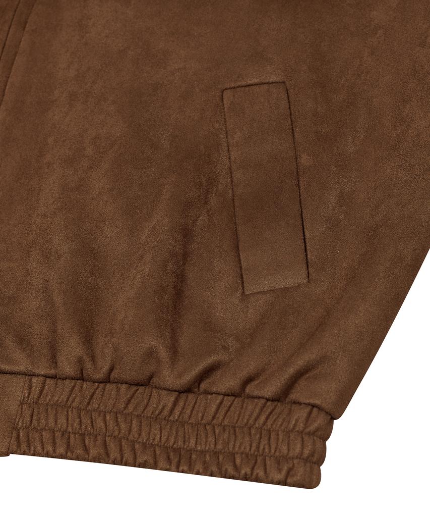 Standarderror 87-Stan009 [Renewal] Standard Blouson Suede Jacket Red Brown (C Type)
