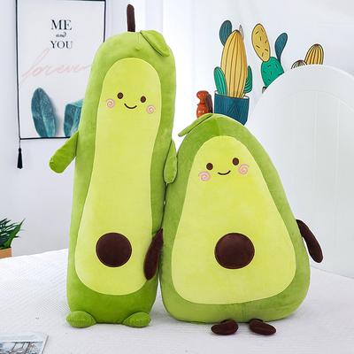 Almofada de Abacate Brinquedos de Pelúcia Criativos para Meninas Tiras Longas Bonecas para Dormir Presente de Aniversário Bonecas de Pano
