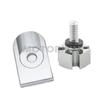 Chrome Rear Seat Bolt Screw Knob Tab Cover Set Fits For Harley Davidson 1997~17