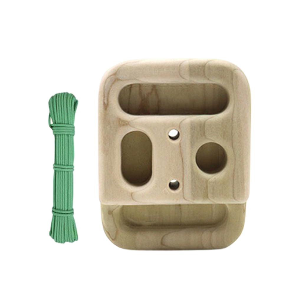 Pocket Small Wood Hangboard Forearm Exerciser Portable Climbing Training Board Finger Grip Strengthener Enduring