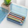 Clear Hard Pencil Case High Capacity Pen Case Colored Pencil Organizers Box for Sketch Pencil Art Marker Watercolor Pen